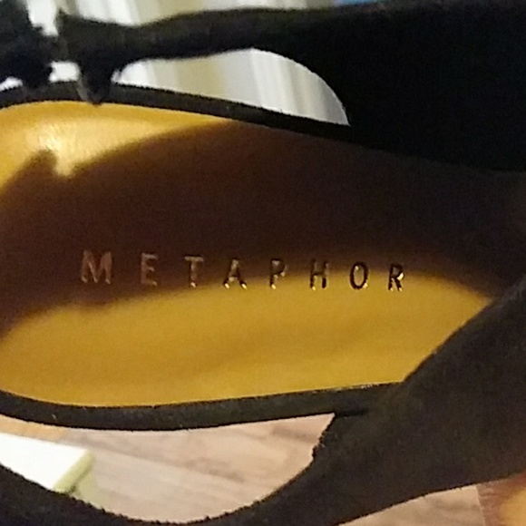 Metaphor black open toed platform heels size 7M - Picture 5 of 7